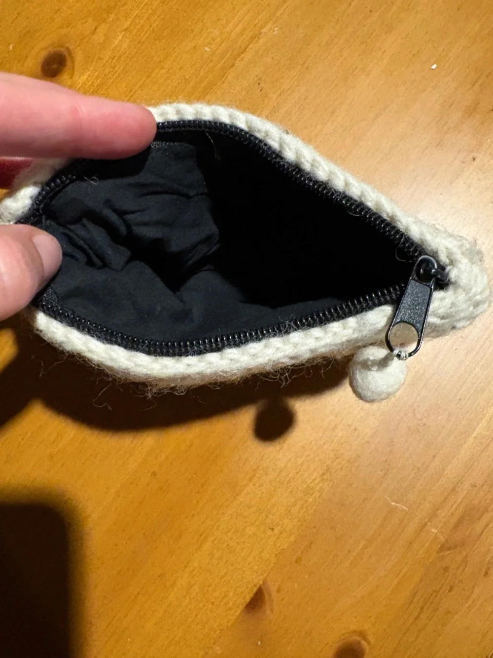 Knit Moustache Pouch